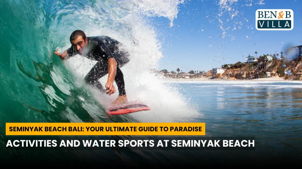 Activities and Water Sports at Seminyak Beach