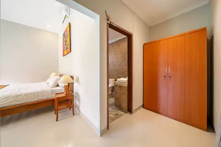 Tranquil Bedroom in Bali Villa Rental Kuta Utara